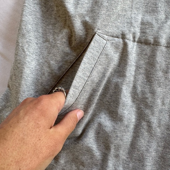 EILEEN FISHER cardigan sweater pockets jacket organic cotton gray Sz Small - Picture 3 of 5